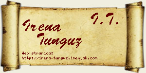 Irena Tunguz vizit kartica
